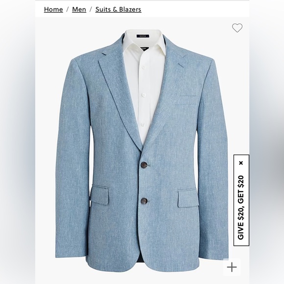 COPY - NWT J. Crew Factory Slim-fit Thompson basket-weave suit jacket 46R